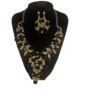 𝅺black Diamond Necklace Set NEW